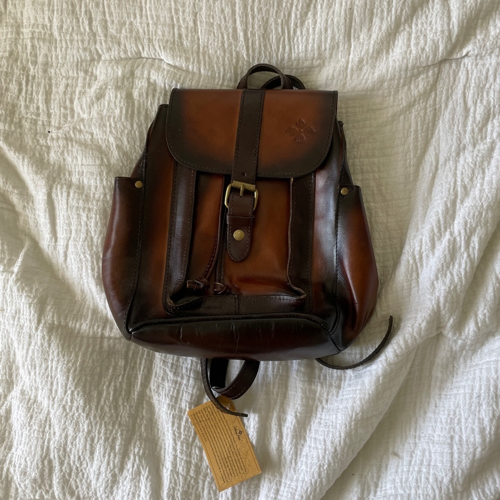 Aberdeen Stained Veg Tan backpack by PatriciaNash - Picture 2 of 8